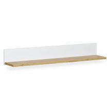 Étagère Murale Blanc/naturel 115 Cm - HomeStyle4U
