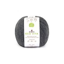 Fil De Coton Recyclé Eco Vita Pour Tricot Et Crochet - 100gr - Dmc 102 Anthracite - Dmc