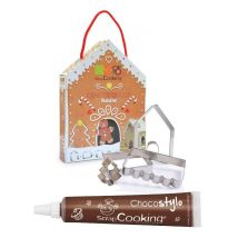 Coffret Découpoirs Maison En Pain D'Épices + 1 Stylo Chocolat - Scrapcooking