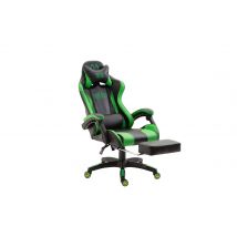 Chaise De Bureau En Simili Cuir Ignite Noir/vert - Ovegna