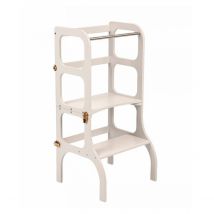 Tour D'Apprentissage - Table Step'n'sit Gris Clair Fermoirs Dorés - Ette tete