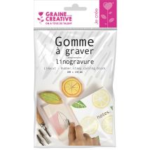 Plaque De Gomme À Graver Pour Linogravure 10x15 Cm - Graine Creative