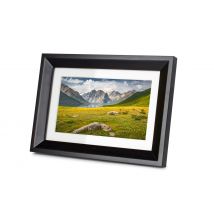 Kodak Rdpf-1020w - Cadre Photo Numérique 10 Pouces, Écran 1024x600, Cadre Bois Noir, Diaporama Avec Musique, Photo/vidéo/audio, Télécommande, Horloge,