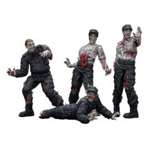 Zombie - Pack 4 Figurines Dark Source Security Guards 8 Cm - Joy Toy