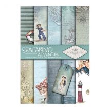 5 Papiers Scrapbooking 21 X 29.7 Cm Itd Collection Seafaring Adventure Scrapbooking