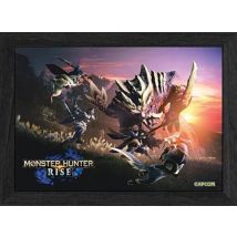 Pixel Frames Plax Monster Hunter Rise Magnamolo Hunt - Lenticular Frame - Capcom
