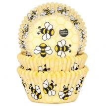 50 Caissettes À Cupcakes - Abeilles - CakeSupplies