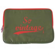 Housse Ordinateur Portable Kaki So Vintage