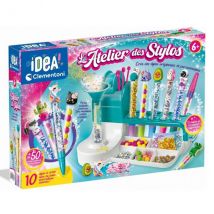 L'Atelier Des Stylos, 10 Stylos Colorés À Créer - Idea Clementoni - 52769 - Coffret Creatif Original - Clementoni
