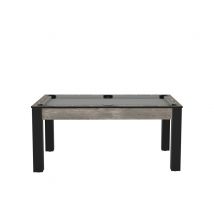 Billard Floride Convertible En Table À Manger - 6 Personnes - Coloris Industriel Tapis Gris - 1001jouets