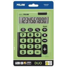 Blister Calculatrice De Bureau 10 Chiffres Duo, Vert - Milan