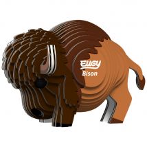 Eugy 3d Modèle: Animal Sauvage / Bison 7,1x5,6x5cm, En Carton, En Boîte, 6+
