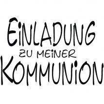 Tampon einladung Z. Kommunion, 5x7cm, Réf.11704 - Rayher