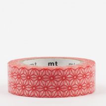 Masking Tape - Asanoha Shuaka (rouge) - 7 M X 15mm - MT Masking Tape