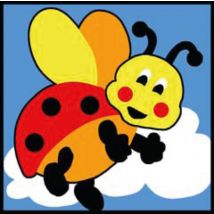Kit Canevas Soudan Enfant Coccinelle - Margot