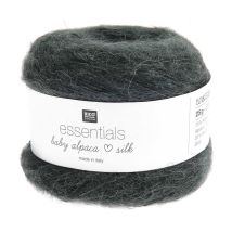 Fil Exceptionnel À Tricoter Essentials Baby Alpaca Loves Silk - 25gr - Rico Design 004 Vert Lierre