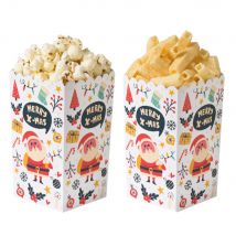 Set De 6 Boîtes À Pop-corn Et Friandises - Noël - Decoraparty