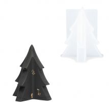 Moule En Silicone 7,7 Cm X 7,7 Cm X 8,3 Cm - Sapin De Noël Petit - Jesmonite