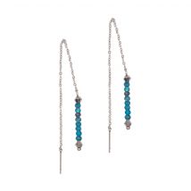 Boucles D'Oreilles Pendantes Lumia En Pierres Apatite - SLOYA
