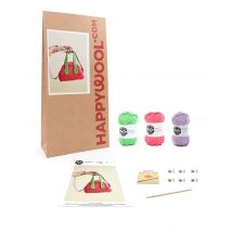 Kit Crochet Sac Nate Rose Bonbon Tu - Pingouin