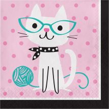 16 Serviettes Chat Chic - CREATIVE PARTY