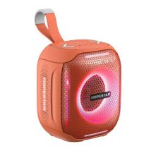 Enceinte Bluetooth Portable Etanche 360° Subwoofer Compatible Tous Appareils Orange Yonis - Yonis