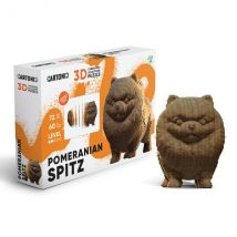 Cartonic Sculpture-puzzle 3d Carton - Chien Loulou De Pomeranie
