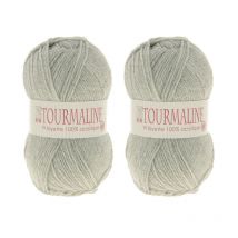 Lot De 2 Pelotes Tourmaline Gris - 100% Acrylique - 50g/200m - Distrifil