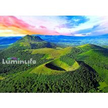 Diamond Painting Broderie Diamant Luminlife 70x50cm, 5d, Diamants Ronds - Chaîne Des Puys - No Name