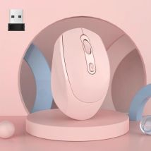 Souris Sans Fil 1600 Dpi 4 Boutons Ergonomique Bleue 10m 3000fps Rose Yonis - Yonis