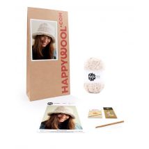 Kit Crochet Chapeau Femme Daphné Beige Tu - Pingouin