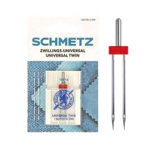 Aiguille Double Universel - Dimension 4,0/100 - 130/705 H Zwi - 1 Pces - Schmetz Taille N°100 - Schmetz