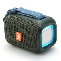 Enceinte Bluetooth Portable 5w Étanche Avec Lumière Rgb 10h Autonomie Micro Intégré Vert Yonis - Yonis