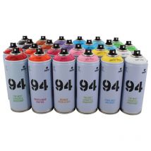 Lot De 24 Bombes De Peinture Mtn 94 - Couleurs Assorties (2x12) - 400ml - Montana