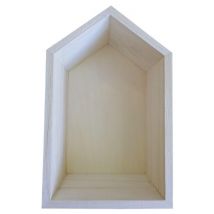 Etagère En Bois Maison 22,5 X 14 X 10 Cm - Artemio
