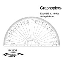 Rapporteur 1/2 Cercle Grades Ø 20 Cm - Graphoplex