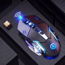Souris Gaming Sans Fil Silencieuse Rechargeable 3 Modes Dpi Ajustables Yonis - Yonis
