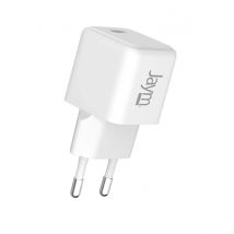 Jaym Chargeur Secteur Gan Usb-c 30w Pd Pps Compact Rapide Blanc