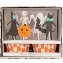 Kit 24 Caissettes Et Déco Cupcakes Happy Halloween - Meri Meri