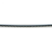 Bobine 19m Cordelière Tressée Aspect Skaï 3mm Gris Acier - My mercerie