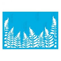 Pochoir Plastique Souple Réutilisable 18,5 X 14,5 Cm Fabrika Decoru Fougere 297 - FABRIKA DECORU