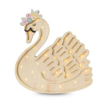 Lampe Veilleuse Cygne Bois Naturel - Little Lights