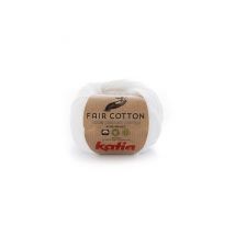 Coton 100 % Bio À Tricoter Fair Cotton - Katia Blanc (1) - Katia