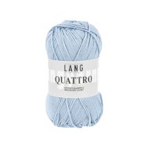 Fil À Tricoter 100% Coton Quattro - Lang Yarns 20 Bleu