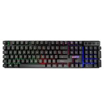 Amstrad Clavier Pro Gamer Filaire Avec Rétroéclairage Rvb 1,3m Noir