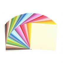 Papier Cartonné Assorti - 30,5 X 30,5 Cm - 216 G - Texturé - Florence - 60 Feuilles Scrapbooking