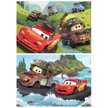 Puzzle En Bois Cars : Flash Mcqueen Et Martin 2 X 25 Pièces - Educa - 18877 - Educa