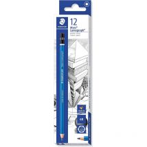 Lot De 12 Crayons Graphite - 6b - Mars Lumograph 100 Staedtler