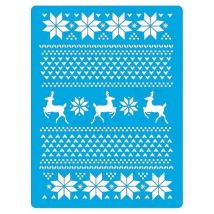 Pochoir Plastique Souple Réutilisable 18,5 X 14,5 Cm Fabrika Decoru Decoration De Noel 174 - FABRIKA DECORU