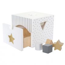 Cube D'Éveil En Bois Silver - Jabadabado